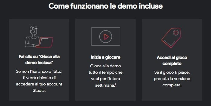 Come giocare alle Demo di Stadia