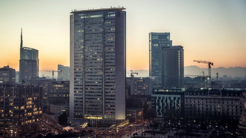 Vista del grattacielo Pirelli di Milano