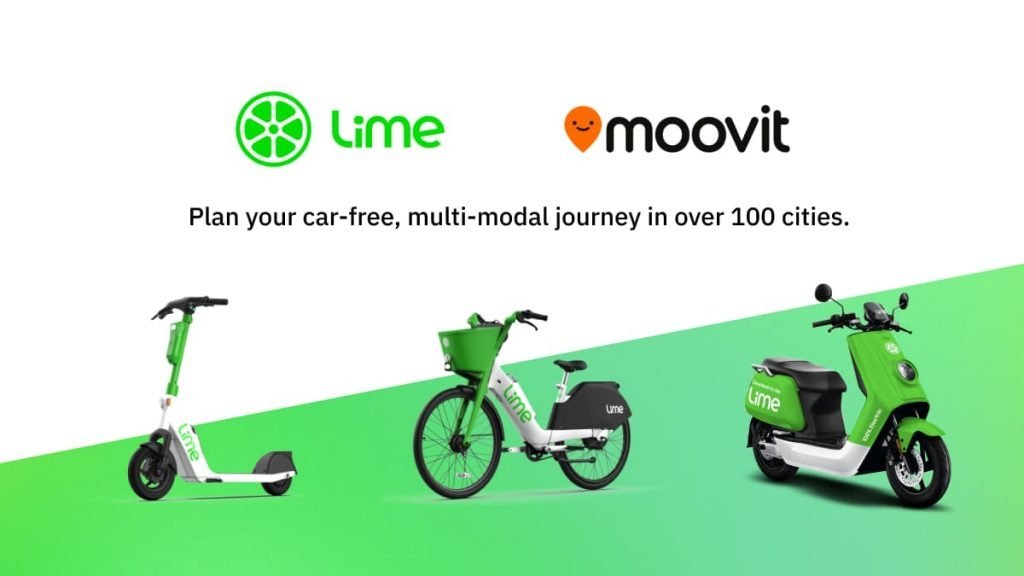 Moovit e Lime