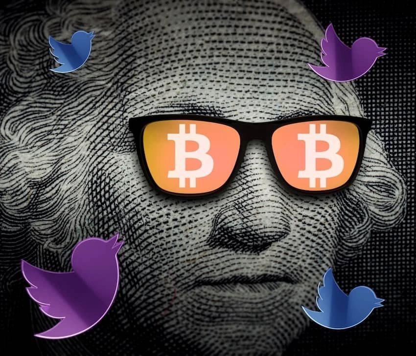 Bitcoin e Twitter grafica
