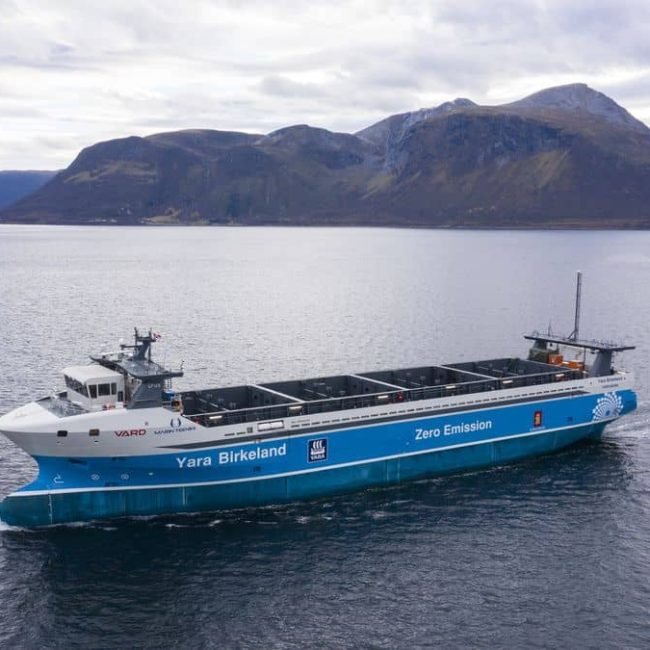 Yara nave portacontainer elettrica